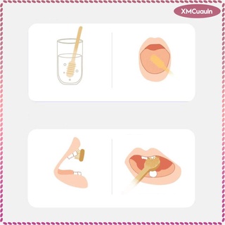[Ready Stock] Cepillo de dientes infantil de 2 piezas con taza limpia Cuidado Mango helado 0,5 mm para beb (1)