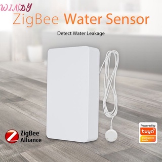 Zigbee Tuya Detector De Inundaciones De Agua Fugas Alarma De Desbordamiento Remota Sensor De Fuga Smart Home Secure Contro Windy