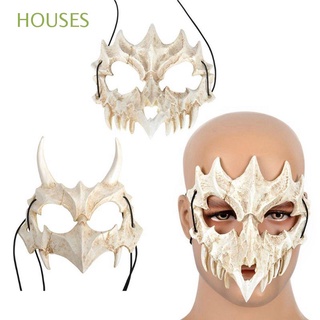 HOUSES No tóxico Máscara de camuflaje Animal Accesorios de juego de roles Decoración de Halloween Festival Japonés|God Artículos de fiesta Fiesta de disfraces Fiesta de carnaval Máscara de cráneo