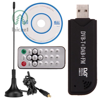 (LC) USB2.0 Digital DVB-T SDR + DAB + FM TV Tuner Receptor Stick RTL2832U + FC0012