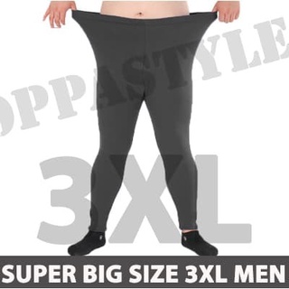 Super gran tamaño 3XL hombres pantalones básicos LEGGING LEGGING largo entrenamiento negro pantalones largos chicos S4N