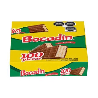 Galleta con Chocolate Bocadin 100 pzas
