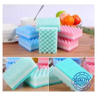 1pcs esponjas de color ondulado esponjas de lavado de platos esponjas de limpieza de cocina esponjas esponjas almohadillas n2i1