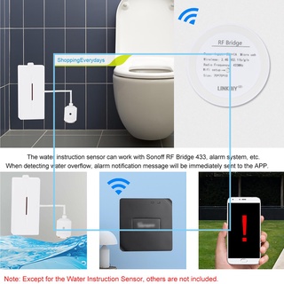 (ShoppingEverydays) Sensor de fugas de agua alarma WiFi, Detector de agua inteligente para cocina, baño