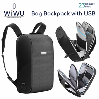 Wiwu bolsa de negocios mochila con USB impermeable/negocio portátil mochila bolsa