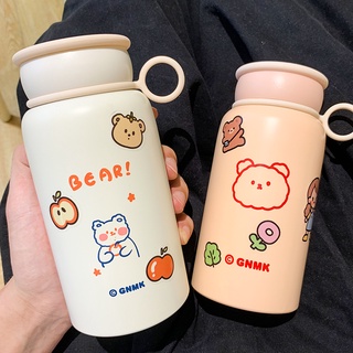 High-value water cup vacuum flask girl heart ins student super cute large-capacity portable stainless steel cup exquisite