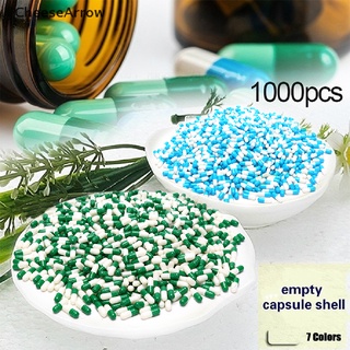 Chee 1000Pcs vacío duro vacío gelatina cápsula tamaño 2 Gel para pastillas de medicina recarga MY
