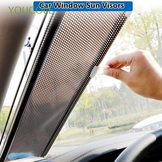 YOUCOLE Hot Sunshade Cover Windshield Sun Shade Block Protector Car Window Sun Visors Interior Replacement Accessories Retractable Curtains Solar UV Protect Auto Parts Automobiles Curtain/Multicolor