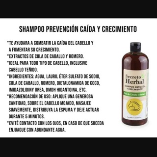 Shampoo Anticaida y crecimiento secreto herbal 900ml (5)