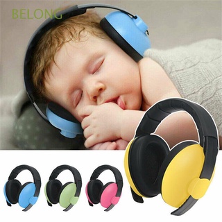 belong baby ear muffs auriculares suaves protector de oído orejeras recién nacidos niños ajustables defensores auriculares reducción de ruido/multicolor