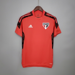 2021-22 Sao Paulo Red Training Wear Soccer Jersey