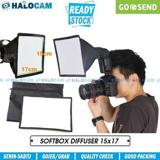 Universal 15x17cm Softbox difusor para Speedlite cámara Flash DSLR