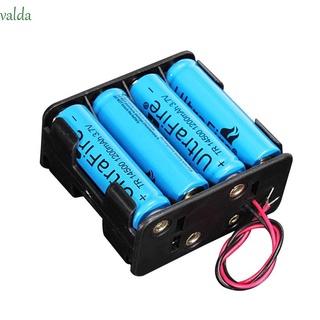 VALDA ambos lados titular de la batería caja de seguridad de la batería Clip ranura de la batería caso de 12 voltios 12V estándar de doble capa de plástico 8 AA baterías de alta calidad pila/Multicolor