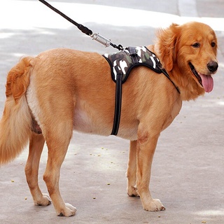 fuchong pequeño y grande arnés de perro accesorios conduce correa de mano nylon caminar hacia fuera perros medianos suministros productos para mascotas collar ajustable/multicolor (6)
