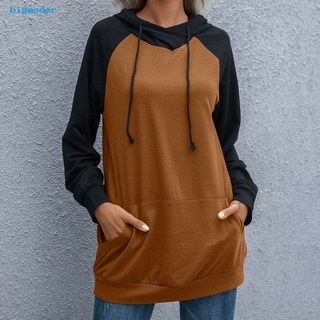 <COD> Cozy Hooded Sweatshirt Drawstring Loose Fit Women Sweatshirt Long Sleeve Outerwear
