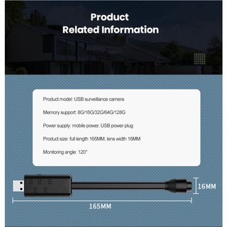 Mini cámara WiFi portátil IP inalámbrica de alta definición para seguridad del hogar con detección de movimiento/monitoreo remoto para iOS/Android (5)