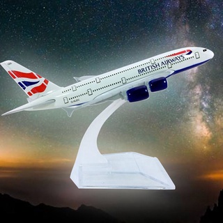 Nuevo 14cm British Airways A380 Airlines Die Cast Metal escritorio avión modelo ☆pxmall