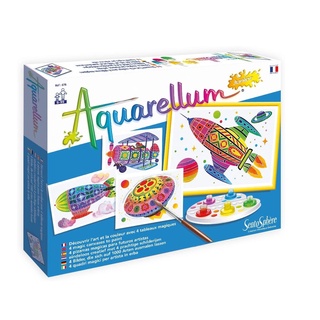 Aquarellum kit de acuarela magica para niños tema En el aire de Francia