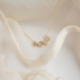 Collar con colgante de mariposa de acero de titanio chapado en oro de 18 quilates con circonita mujeres niñas accesorios de regalo (3)