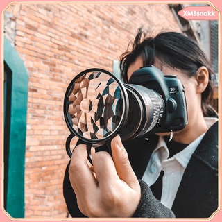 [NAKK] caleidoscopio de mano de vidrio Prism 77 mm rotable cámara filtro de vidrio efecto filtro crear refracción fresca para fotos