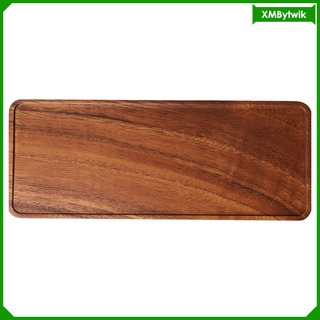 [TWIK] Vajilla rectangular de madera maciza Bandeja para servir comida de frutas para servir t Aperitivos de almacenamiento