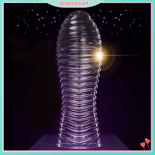 Clear Reusable Penis Sleeve Condom Extension Increase Delay Ejaculation Male Sex Toy for Home
