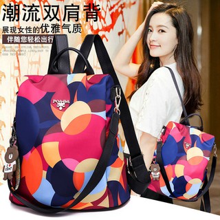 [listo stoc kbeg sekolah] mochila mujer versión coreana 2019 nueva moda salvaje oxford tela bolsa de lona bolsa de estudiante mini mochila