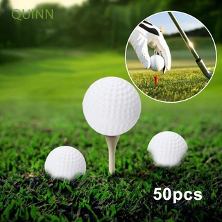 QUINN Accesorios de golf Pelota de golf hueca 5 colores Pelota de práctica de golf Pelotas de golf No poroso|El plastico 50 pcs para interior/Multicolor