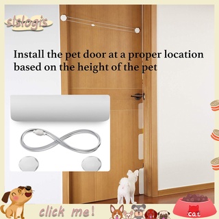 SGW_ puerta de mascota resistente solapa pequeña puerta de perro solapa dirección controlable para casa de mascotas