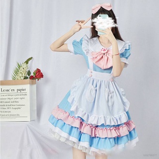 Sweet Student Lolita Dress Maid Cosplay Costume Maid Uniform College Style Women Sexy Lingerie Set Halloween Christmas Promotion Promotion
