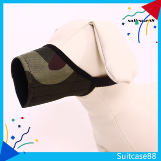 [SC] máscara de boca ajustable para mascotas/cachorros/máscara de seguridad Anti mordida/bozal suave para perro (1)