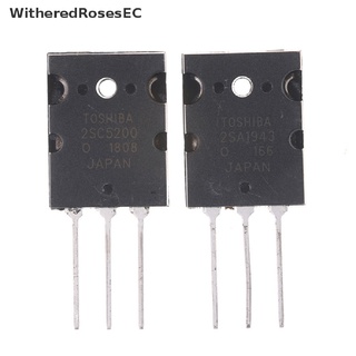 [witheredrosesec] 2pair 2sa1943 & 2sc5200 pnp power transistor venta caliente