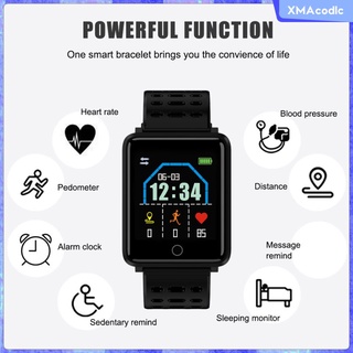 [xmacodlc] reloj inteligente electrónico deportivo de 1.44 pulgadas con frecuencia cardíaca