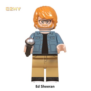 Listo STOCK Ed Sheeran Famoso Cantante Minifiguras Bloques De Construcción Juguetes (5)