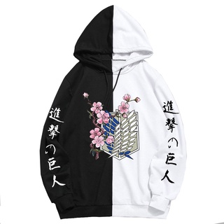 Anime Attack On Titan Cherry Blossoms The Sharingan sudaderas con capucha nueva sudadera Harajuku ropa