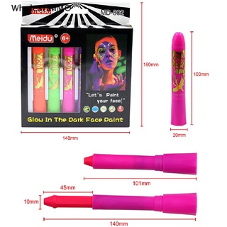 [WhalesfallMO] Glow In The Dark Face Black Light Paint Uv Neon Face & Body Paint Crayon Kit Hot Sale (6)