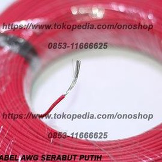 Cable blanco de cobre awg 26 (100 metros) - rojo más vendido