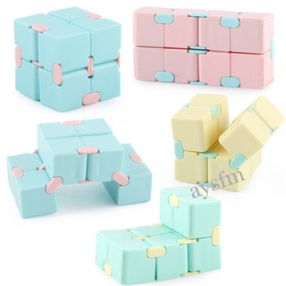 fidget cube games cubo infinito cubo sensorial alivio del estrés descompresión cubo macaron juguetes fidget para niños adultos