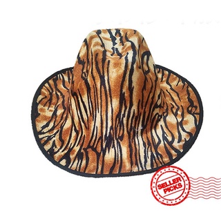 vaca vaquero sombrero cebra leopardo impresión tigre vaquero sombrero de fiesta decoración s0v7