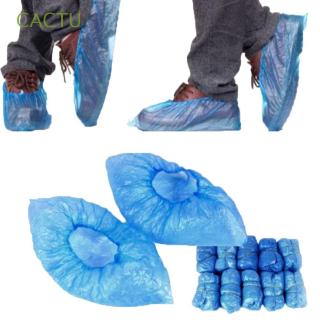 cactu 100 pzs/juego de botas de plástico desechables/cubiertas de zapatos impermeables útiles