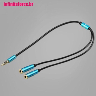 Cable Adaptador De extensión De audio+micrófono y audífonos Estéreo Jack De 3.5 mm (3)
