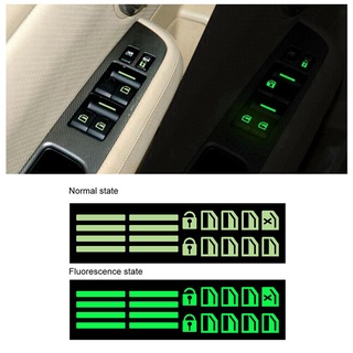Calcomanía Luminosa Para Interruptor De Botón De Consola De Panel Interior De Coche