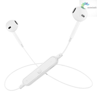 Audífonos in-ear deportivos S6 Bluetooth 4.1 con micrófono incorporado control De volumen compatible con X 8s 8 Smart phone otros Dispositivos blancos
