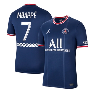 jersey/Camisa De Fútbol De La Mejor Calidad 2021-2022 PSG Paris Saint-Germain 7 Mbappe En Casa Camiseta Para Hombres Adultos (3)