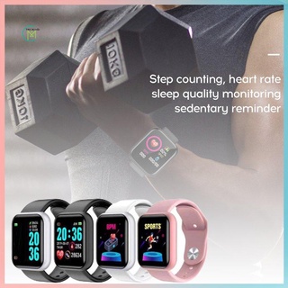 prometion y68 smart fitness pulsera banda con medidor de presión medidor de pulso deporte actividad tracker reloj pulsera