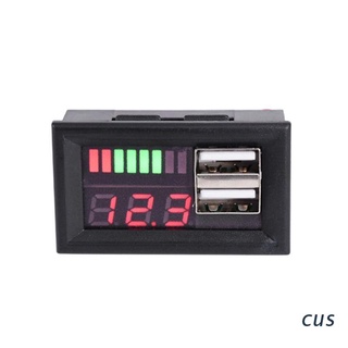 cus. 12V Digital Motorcycle Voltmeter Voltage Battery Panel Meter w USB 5V Output