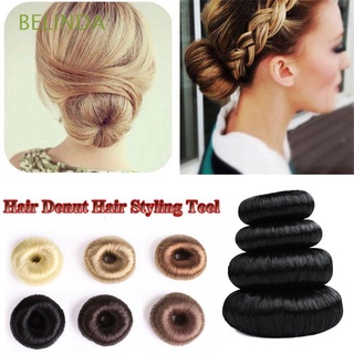 belinda mujeres donut shaper mágico bun maker anillo de pelo peluca beige clip de pelo elegante moda negro peinado herramientas