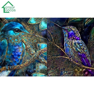 Lotsofgoods DIY pintura al óleo por números colibrí pintado a mano acrílico para colorear imagen (1)