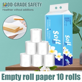 Accesorios de comput 10 Rolls Toilet Paper Towels Tissue 4 Layer Soft Skin-friendly for Home Bathroom Office Servicio físico