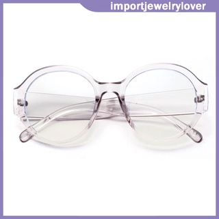 [importación] gafas de bloqueo de luz azul unisex, lentes de marco redondo vintage, flexibles, protección uv para computadora